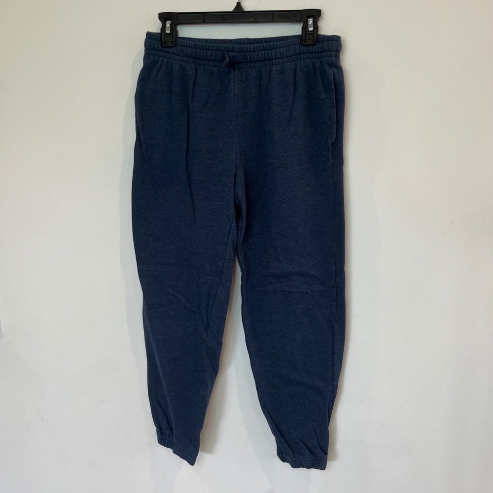 Athletic Works Boys Navy Blue Heather Fleece Jogger Sweatpants Size XXL 18 -B039